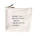 I Am Going To Make Canvas Zip Bag