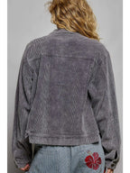 Pocket Front Corduroy Trucker Jacket