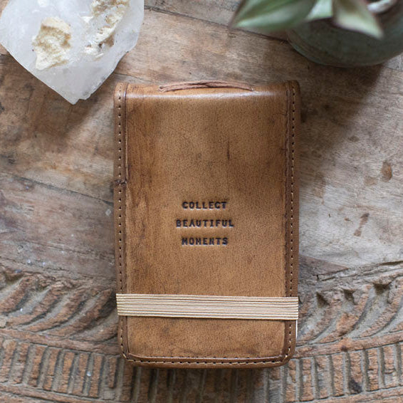 Mini Signature Leather Journals - Maple
