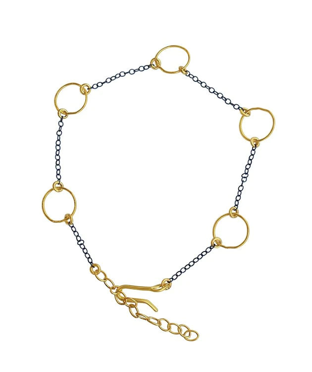 Mixed Metal Chain Bracelet