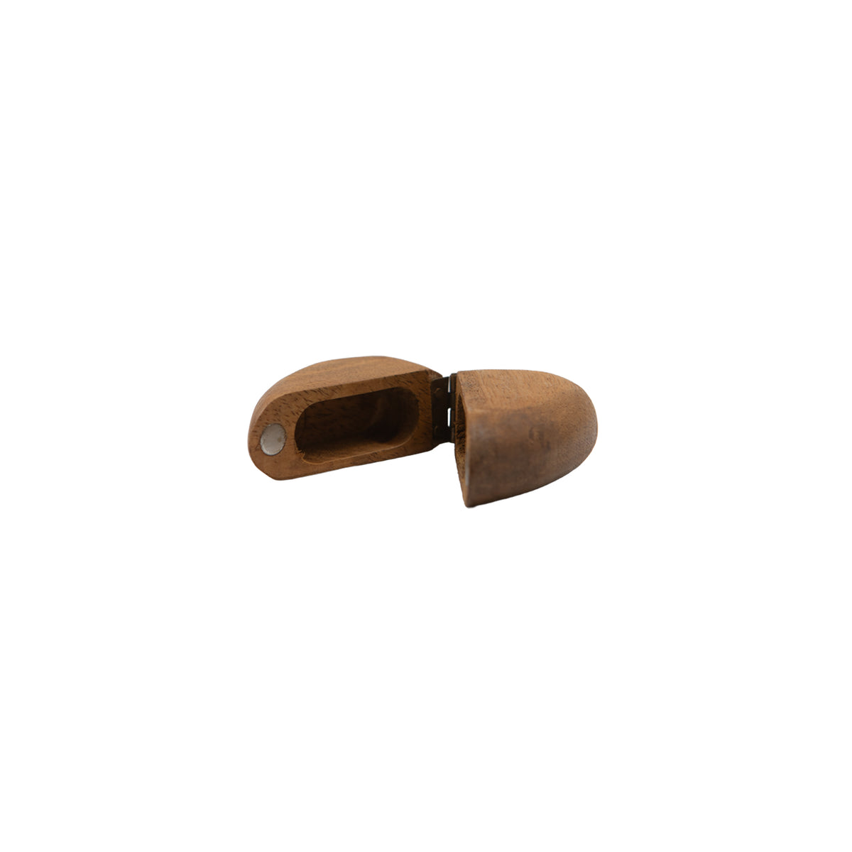 Wooden Heart Shape Magnetic Ring Box - 3in