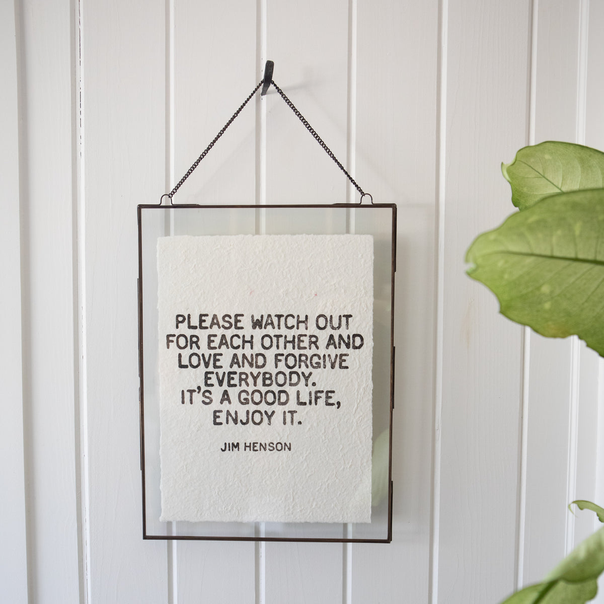 Zinc Hanging Frame 14.25x19 – Vertical w/ Chain