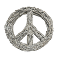 ***Peace Sign XXLarge Whitewash Driftwood - 40x40