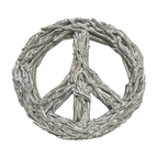 Peace Sign Whitewash Driftwood
