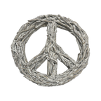 ***Peace Sign XLarge Driftwood - Whitewash - 30x30