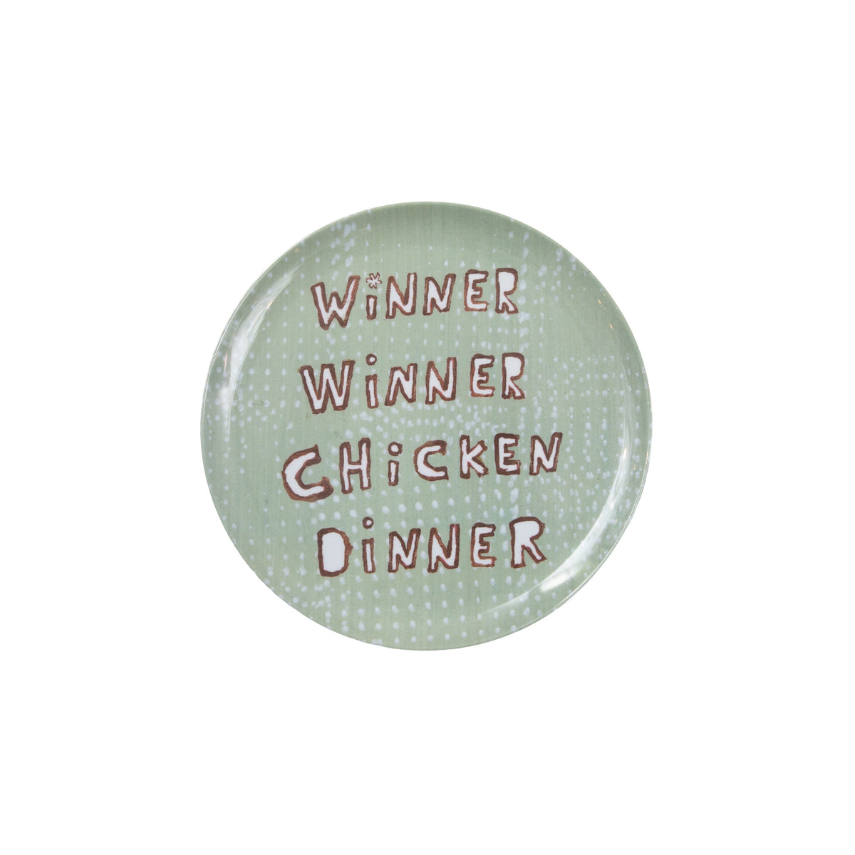 Winner Winner Chicken Dinner Melamine Plate- Happy Belly Plate Collection