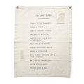 To Do List Canvas Wall Tarp - 31.5x40