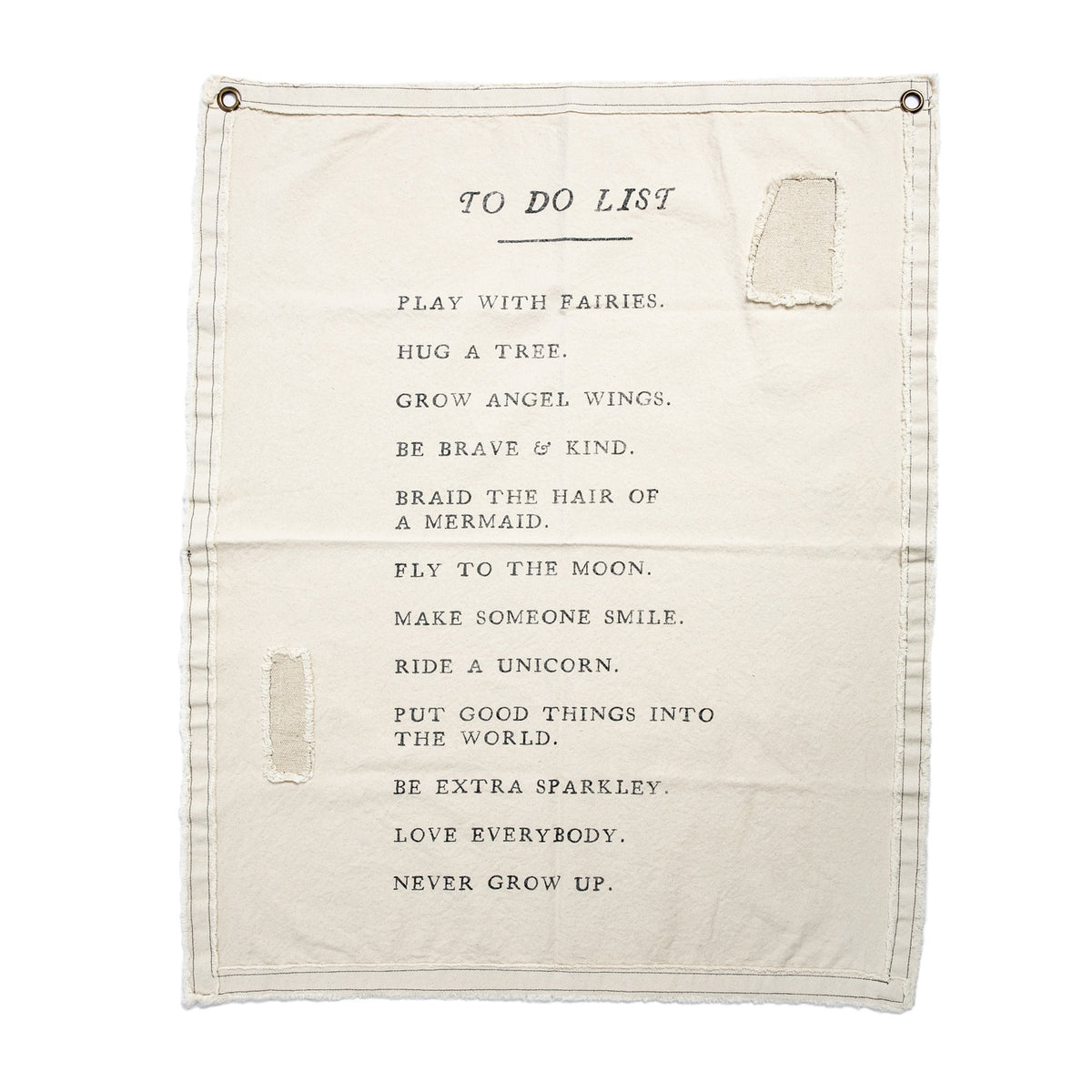To Do List Canvas Wall Tarp - 31.5x40