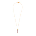 ***Bar Druzy Necklace - Gold Plated Brass