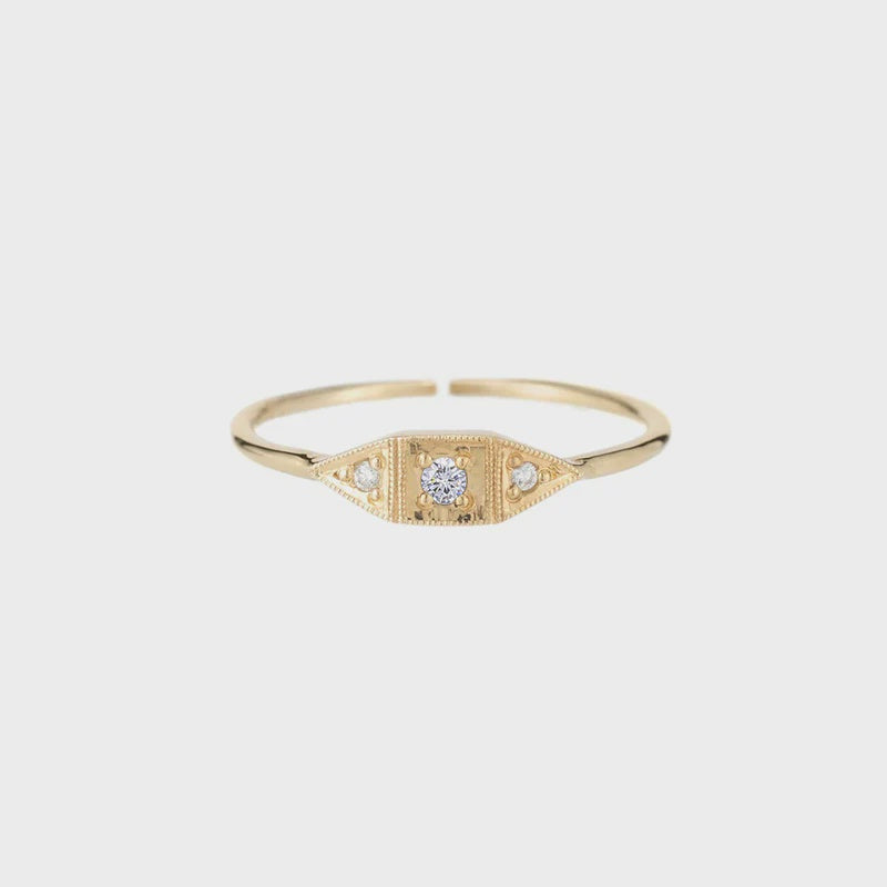 Trio cz ring