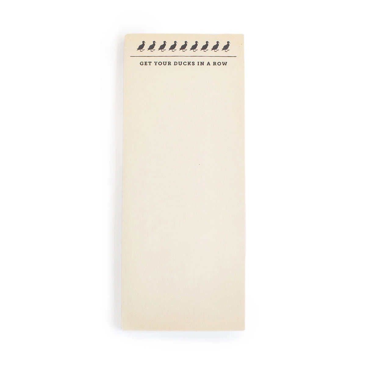 Ducks In A Row Skinny Notepad