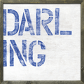 Darling Art Print - Grey Wood