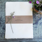 10x13 Handmade Cotton Paper Bundle - Cream