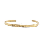 Expect Miracles Brass Cuff