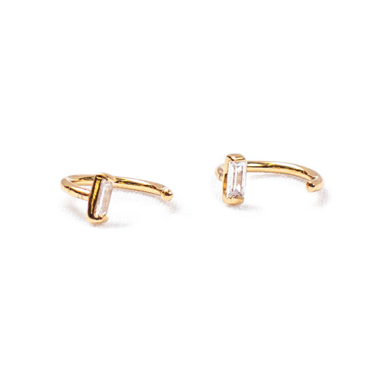Half Circle Huggie Earrings