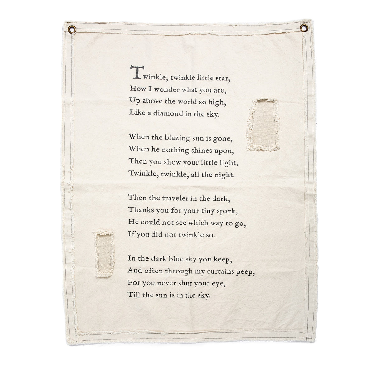 ***Twinkle Little Star Canvas Wall Tarp - 31.5x40