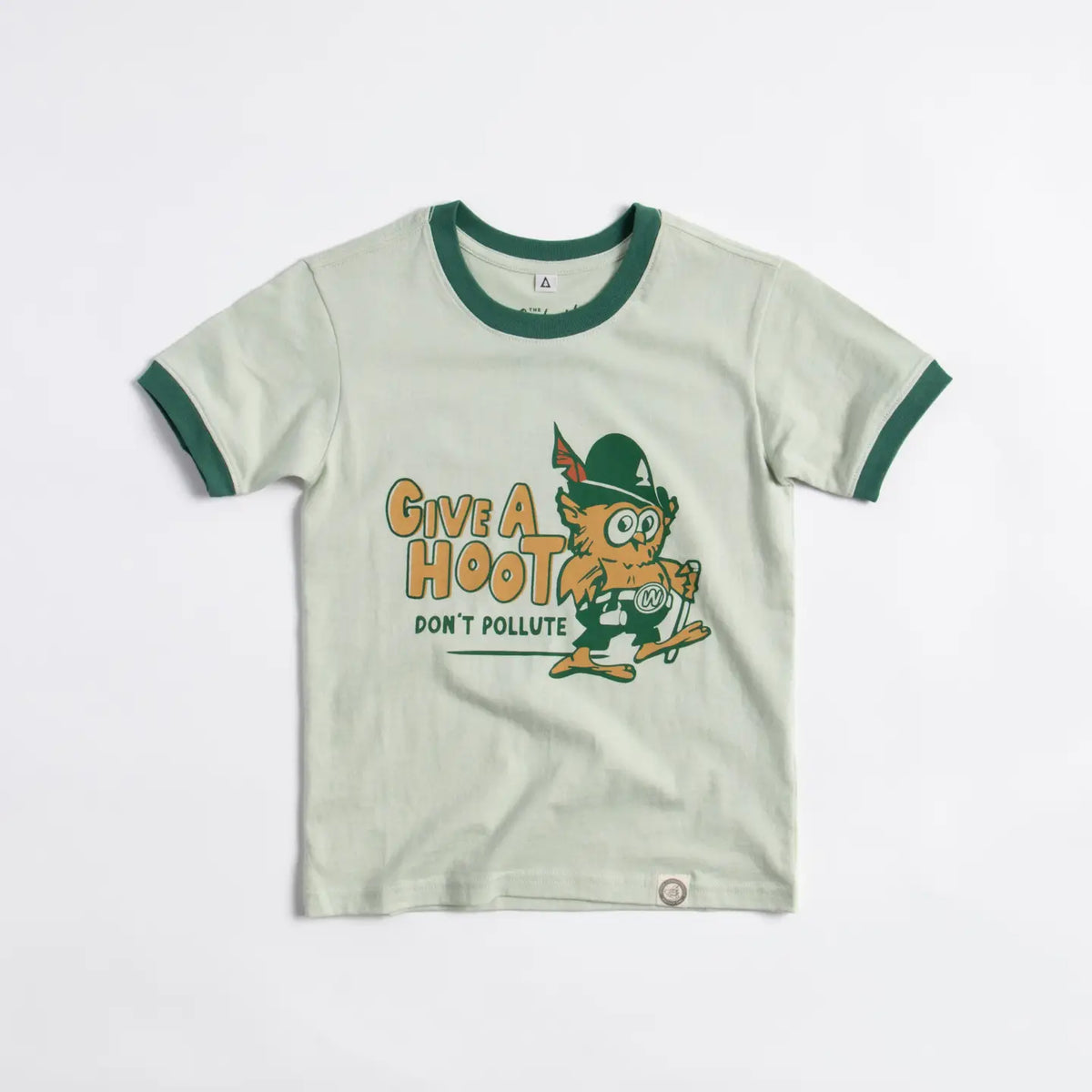 Give A Hoot, Don't Pollute Youth Ringer Tee