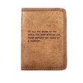 ***Of All the Books in the World Leather Passport Cover - Maple