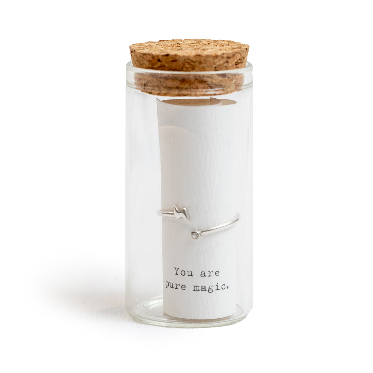 ***Message in a Bottle Ring Collection - Lightning Bolt