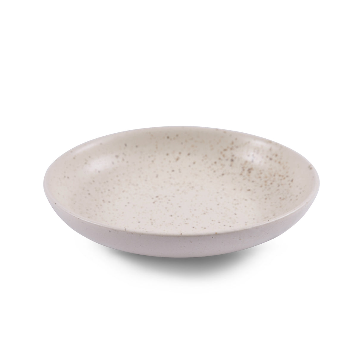 ***Shallow Salad Speckled Ceramic Bowl - 14" dia