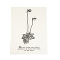 ***He Said There Are Always Flowers Botanical Handmade Paper Print - 12x16
