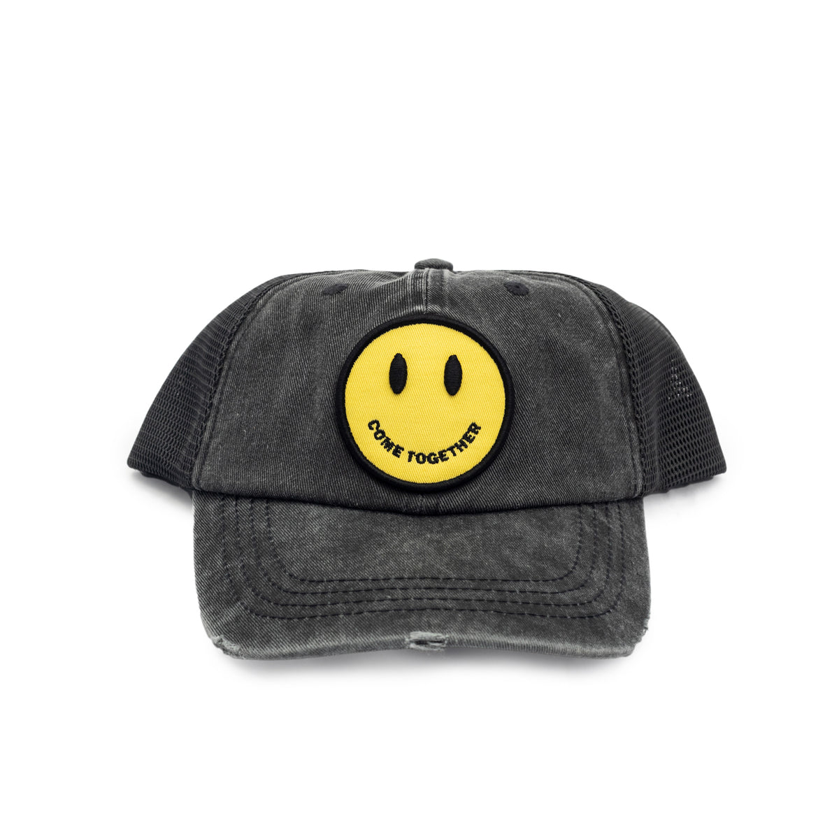 ***Come Together Smiley - Black Sugarboo Hat Black