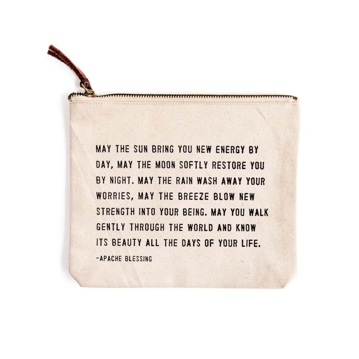 Canvas Zip Bag - Cream
