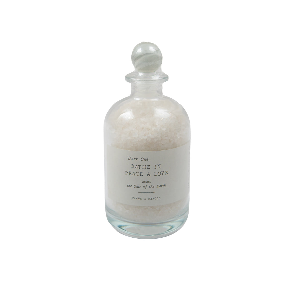 Peace & Love Bath Salt Apothecary Jar