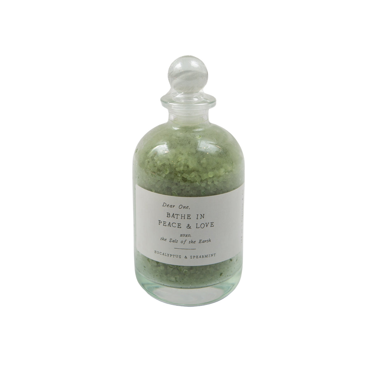 Peace & Love Bath Salt Apothecary Jar