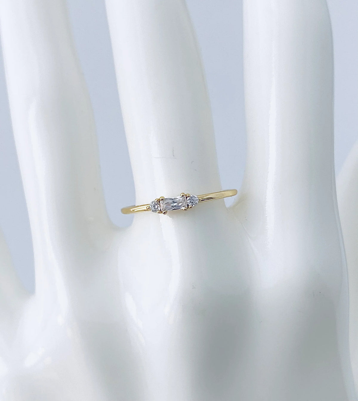 Rectangle Baguette Ring