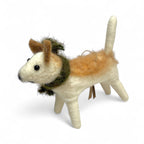 ***Brown Dog With Star & Green Scarf Ornament - Mutley Crew Collection Second Edition