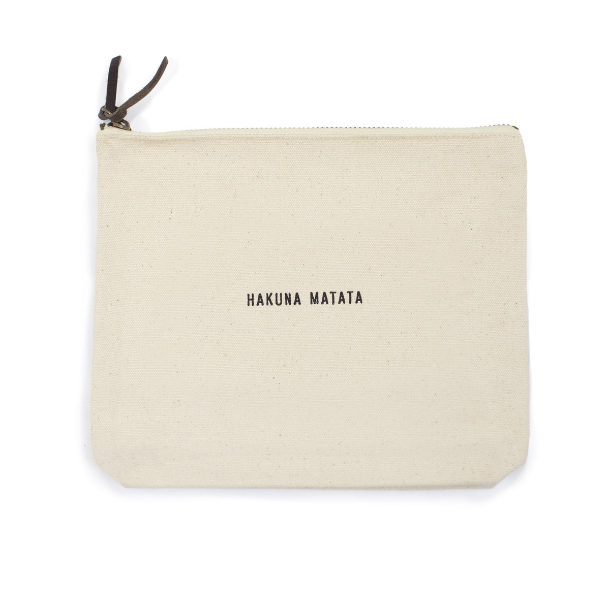 Cream Canvas Zip Bag
