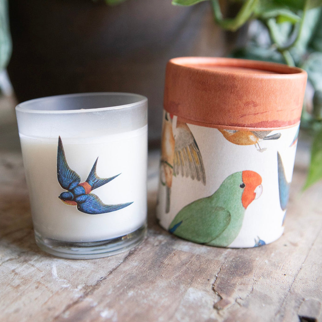 Blue Bird Flora & Fauna Candle
