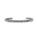 ***Smile At The Obstacle Silver Cuff