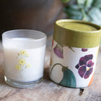 Yellow Pansy Flower Flora & Fauna Candle