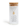 Message in a Bottle Necklace Collection - Gold Angel Outline