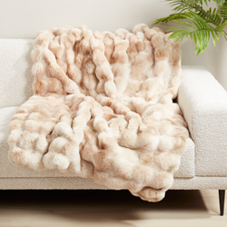 Bubble Faux Fur Throw