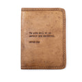 To Live Will Be Leather Passport Cover