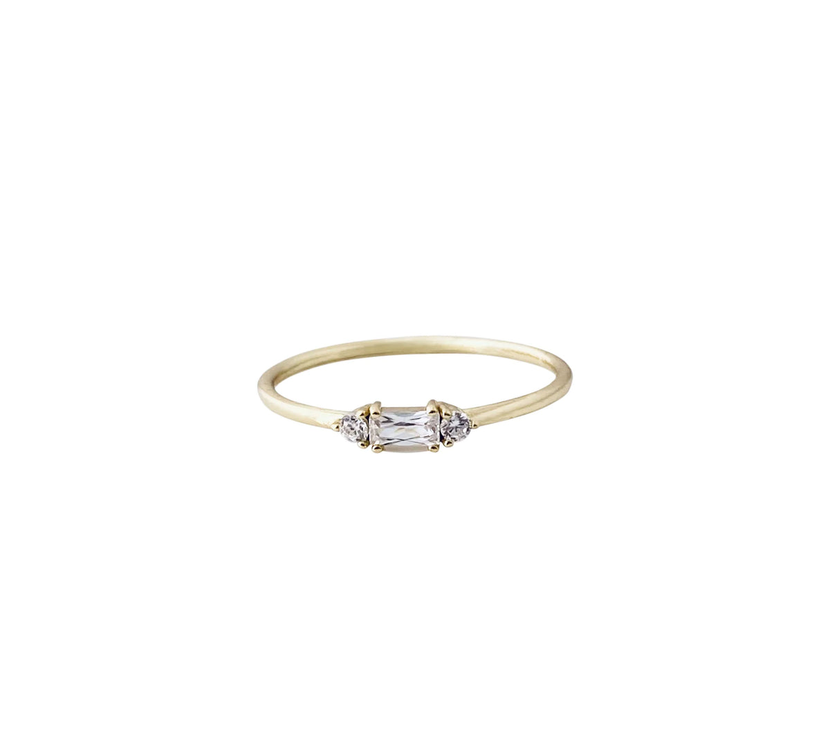 Rectangle Baguette Ring