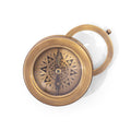 This Place Where You Are Compass with Magnify Glass and Leather Pouch