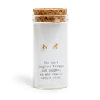 Gold Wishbones - Message in a Bottle Earring Collection