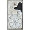 Dog with Wheel Art Print