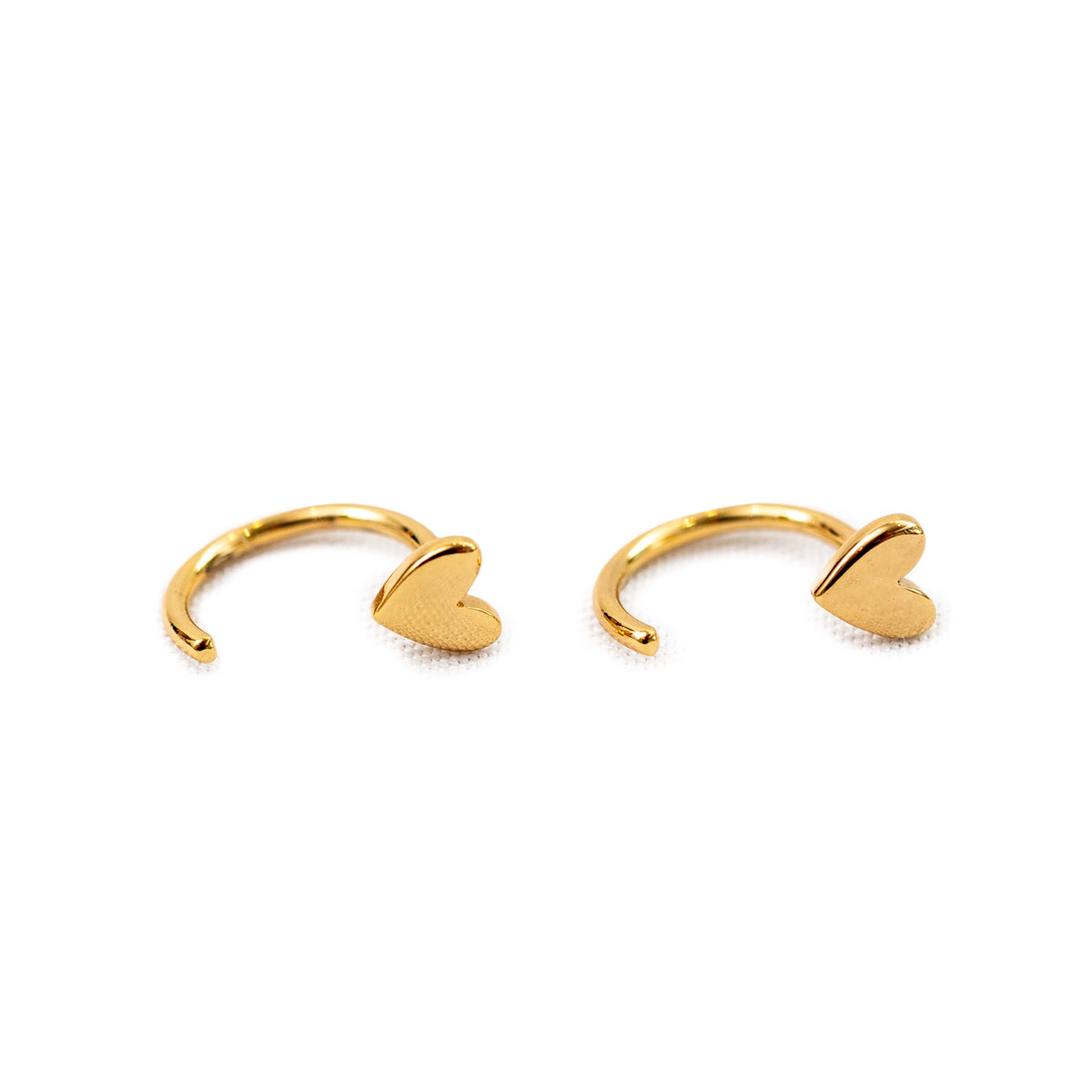 Heart Huggie Earrings