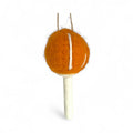 Orange With White Stitches Mushroom Ornament -  Felt Patch of Mushrooms Collection