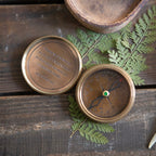 There Was Nowhere To Go Compass with Leather Pouch