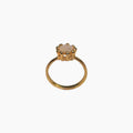 ***Crown Ring with Grey Chalcedony