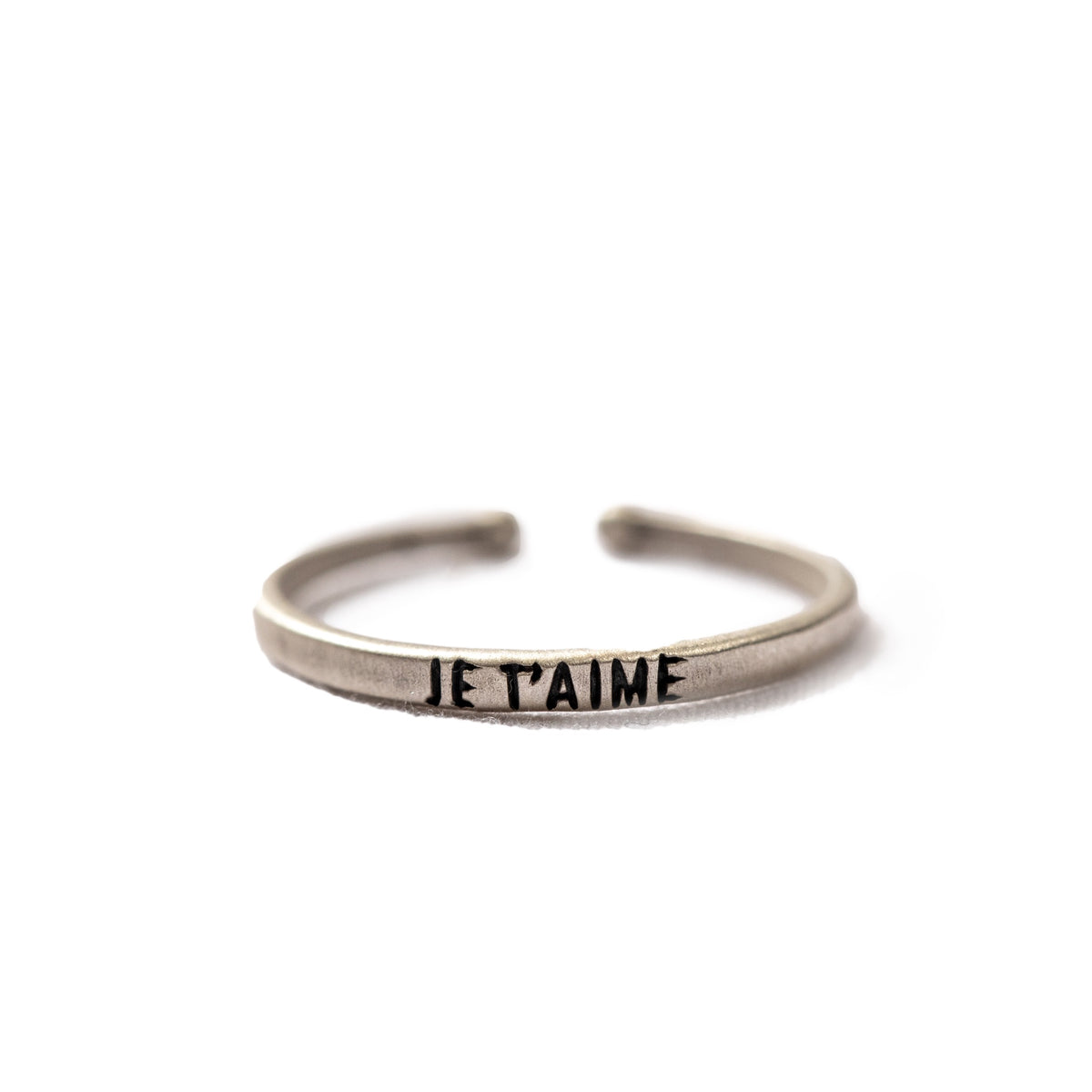 ***Je T'aime Stackable Ring - Adjustable