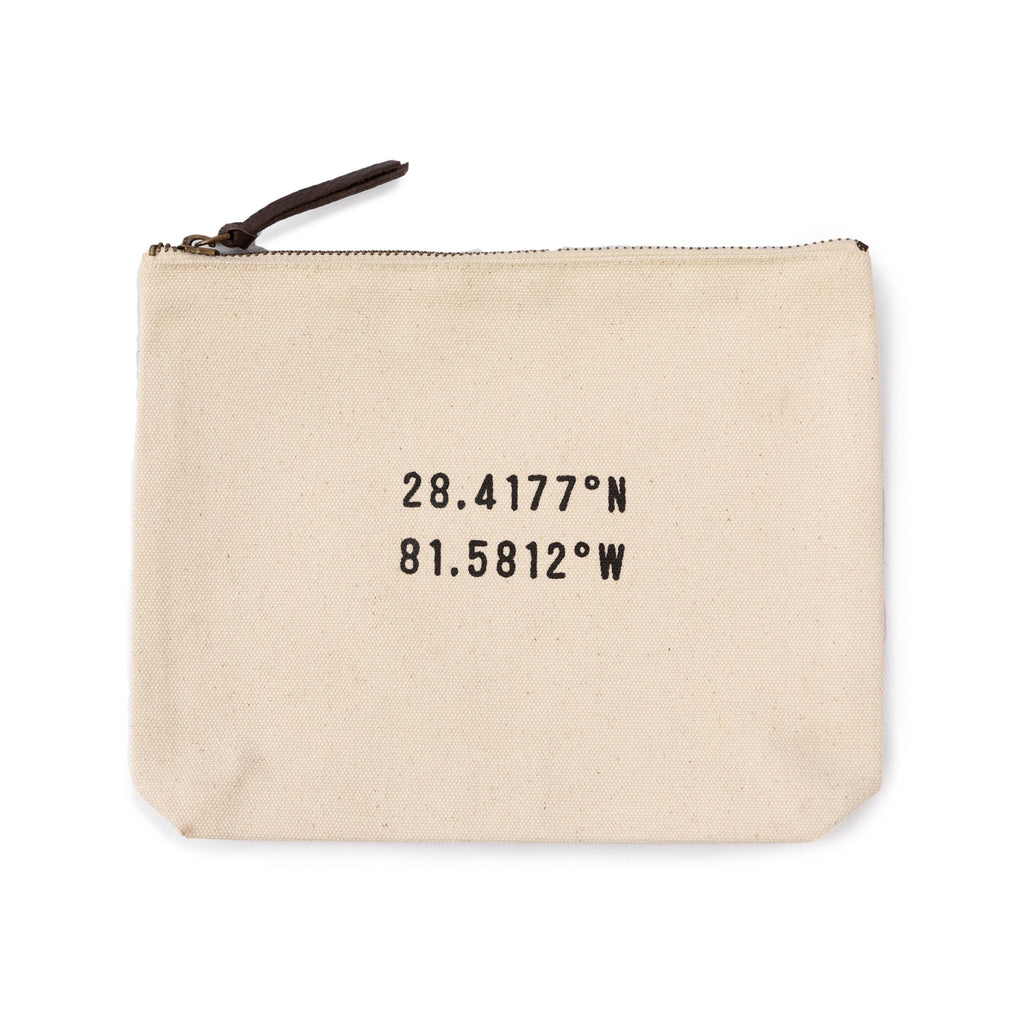 Cream Canvas Zip Bag