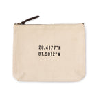 Cream Canvas Zip Bag