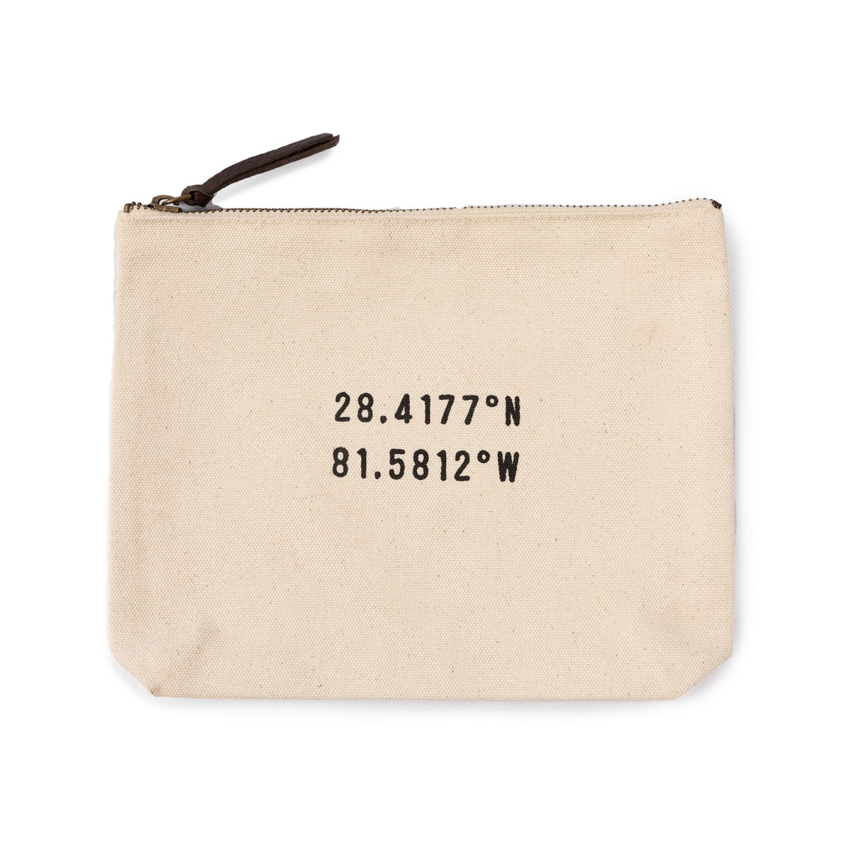 Cream Canvas Zip Bag